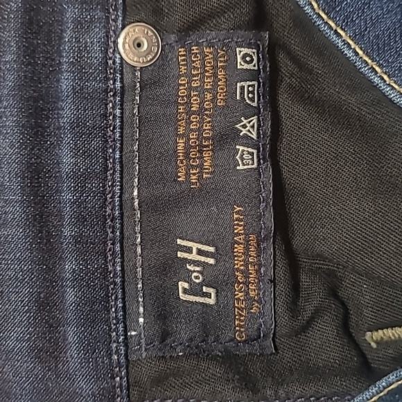 Citizens Of Humanity Jeans Women's sz 29 Hutton Low Rise Wide Leg Flare Leg - Picture 8 of 14